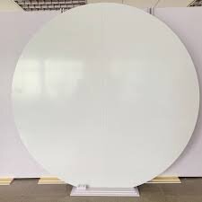 White Round 7x7  Backdrop 