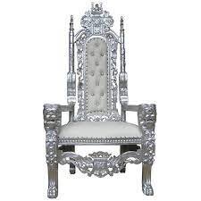 Boy Silver Throne Chair 