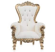 Kids Gold Throne Chair 