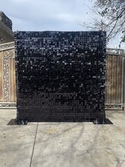 Black 8x8 Black Shimmer Wall