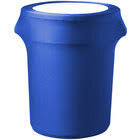 Trash Can With Royal Blue Spandex 
