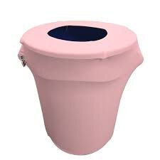 Trash Can With Pink Spandex 