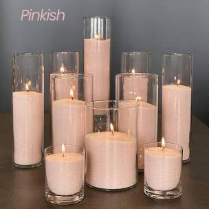 Pink Sand Candles 30pc