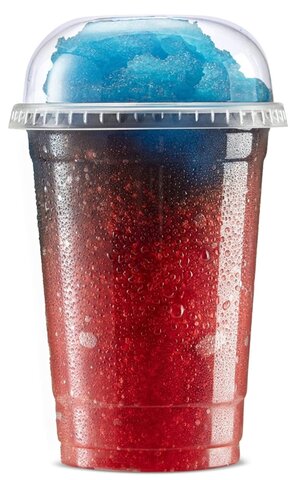 Slush Cup, Dome Lid and Spoon Straw 25 ct Slush Cup, Dome Lid and Spoon Straw 25 ct