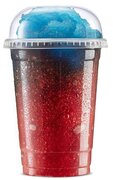 Slush Cup, Dome Lid and Spoon Straw 25 ct
