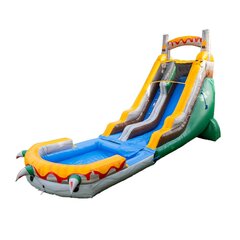 18' T-Rex Dinosaur Wet/Dry Slide