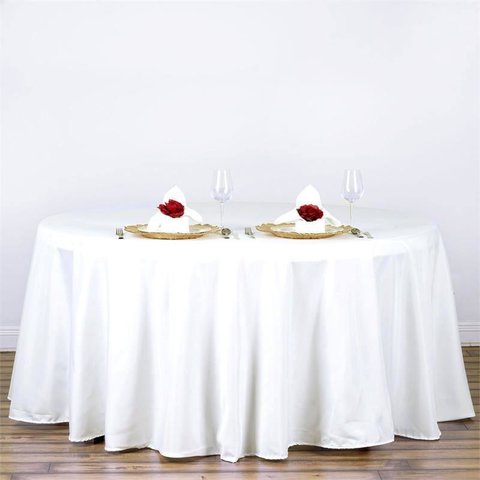 120 inch Round Linen Tablecloth