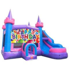 Happy Birthday Pink Wet or Dry Slide Combo