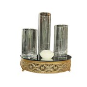 Glass cylinder Gold