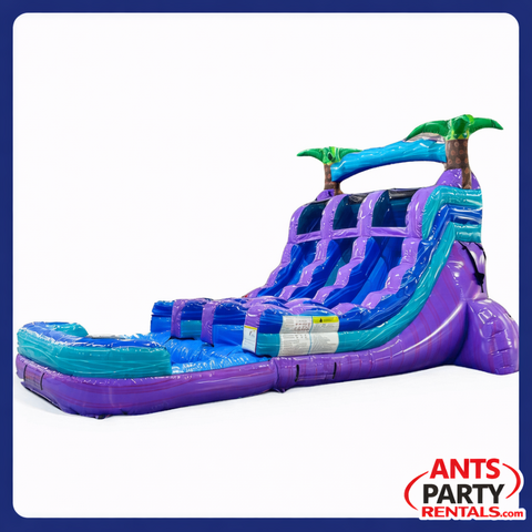 dual purple crush waterslide rental dual purple crush waterslide rental
