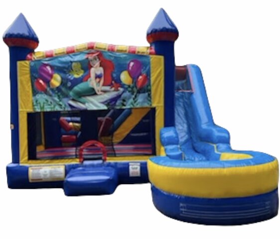 Mega Fun House Combo with Waterslide (Mermaid Theme) Mega Fun House Combo with Waterslide (Mermaid Theme)