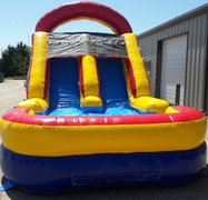 12 ft. Double Lane Water Slide with Pool