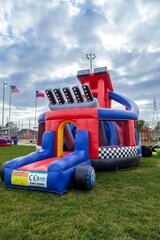 Race car Bounce house combo