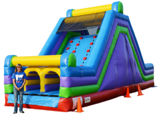 30FT OBSTACLE ROCK CLIMB AND SLIDE