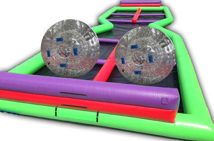 2 Hamster balls with 75 foot long Track 2 Hamster balls with 75 foot long Track