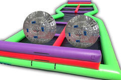 2 Hamster balls with 75 foot long Track 2 Hamster balls with 75 foot long Track