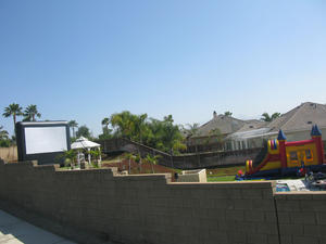 Inflatable movie party package 12' X 7.5' screen