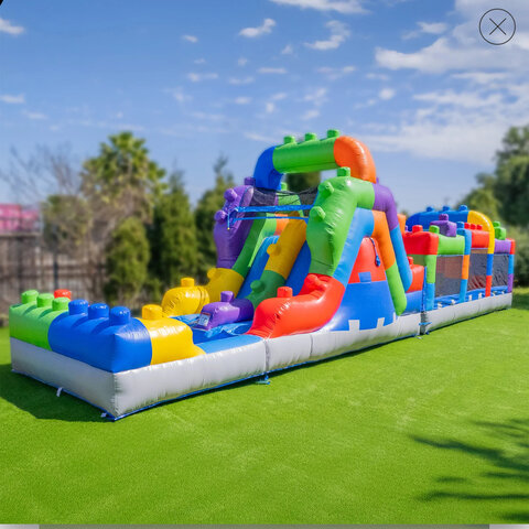 Combo Lego Water Slide with Lego Obstacle Course Combo Lego Water Slide with Lego Obstacle Course