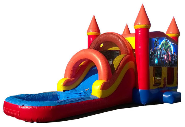 (C) Avengers Castle Bounce Slide Combo (C) Avengers Castle Bounce Slide Combo