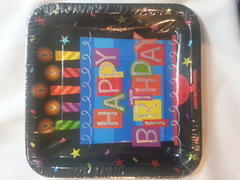 Candle Happy Birthday Plates Candle Happy Birthday Plates