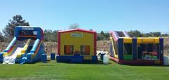 Our inflatables are for the weekend Friday- Monday we also offer customer pickup on select ones to save you money. Our inflatables are for the weekend Friday- Monday we also offer customer pickup on select ones to save you money.