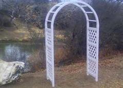 White Vinyl Wedding Arch White Vinyl Wedding Arch
