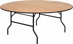 6 ft round (seats 8-10 people) Indoor or outdoor use. 6 ft round (seats 8-10 people) Indoor or outdoor use.