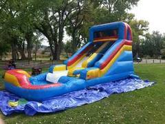 Slide N Splash wet sliden with POOL Slide N Splash wet sliden with POOL