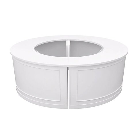 28' White Serpentine Bar - 4 Piece Set 28' White Serpentine Bar - 4 Piece Set