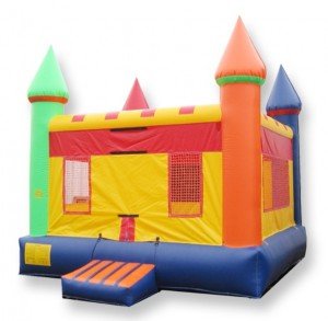 MULTI-COLOR CASTLE BOUNCE HOUSE