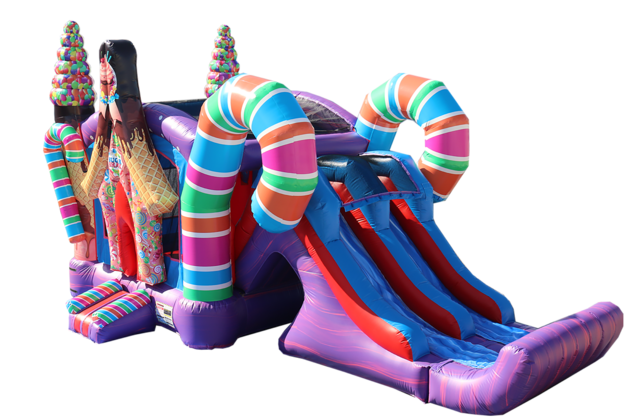 Sugar Shack Combo with water slide from Austin Bounce House Rentals™