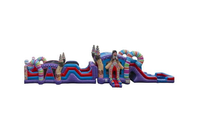 68' Sugar Shack Obstacle Course rental in Austin Texas from Austin Bounce House Rentals™