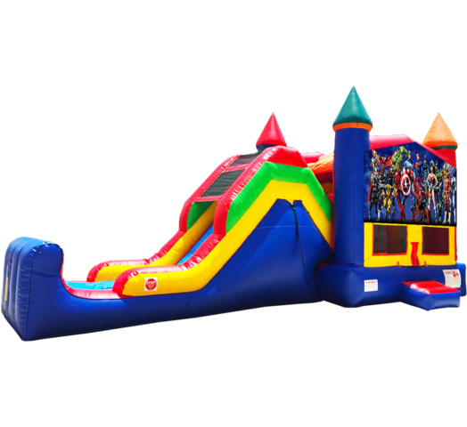 Superheroes Super Combo Rental in Austin Texas from Austin Bounce House Rentals