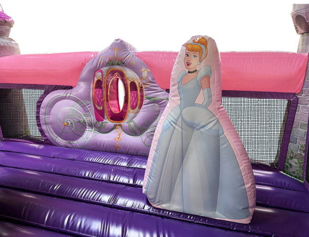 Princess carriage on inside of Disney Princess Toddler Playland with background removed.