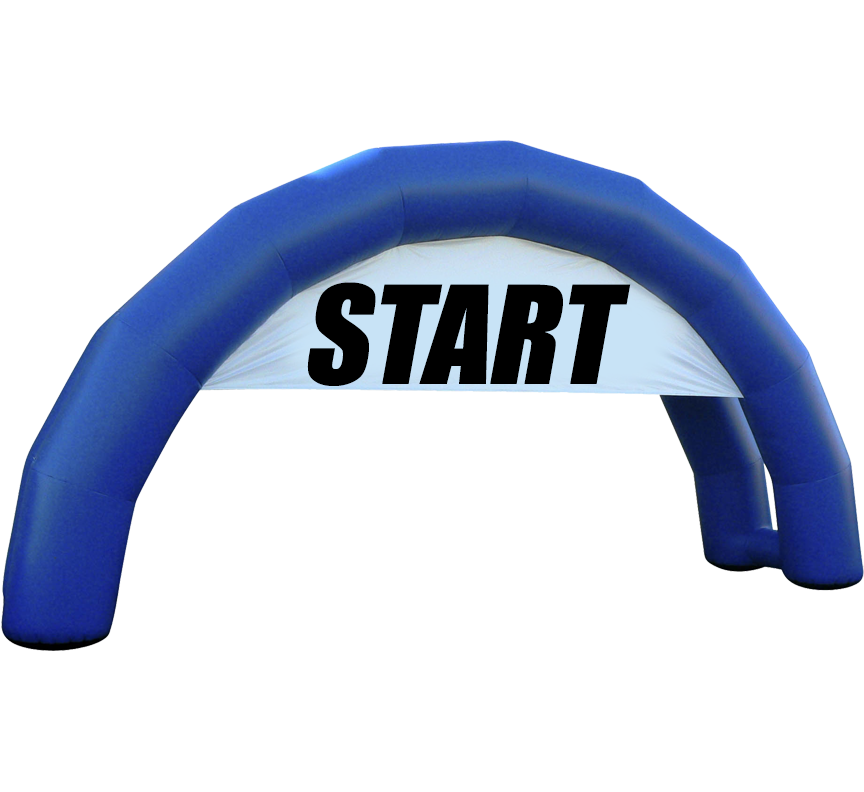 Starting Line Arch Entrance Arch in Austin Texas from Austin Bounce House Rentals