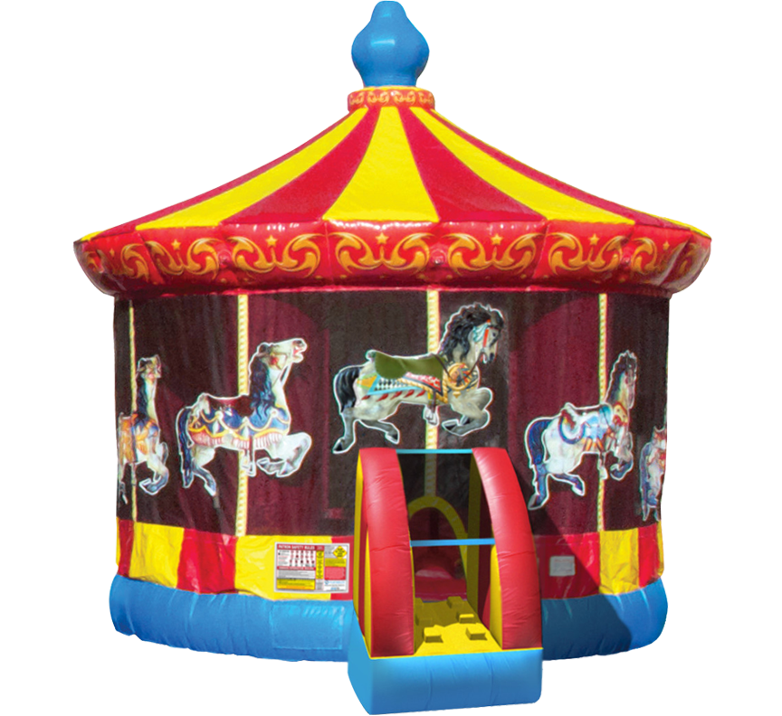Carousel Bounce House in Austin Texas from Austin Bounce House Rentals 512-765-6071