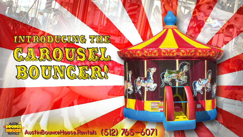 Carousel Bounce House Rentals in Austin Texas from Austin Bounce House Rentals 512-765-6071