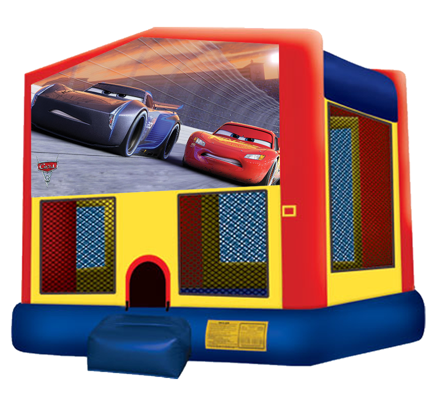 Cars 3 Bounce House Rental for kids parties in Austin Texas from Austin Bounce House Rentals