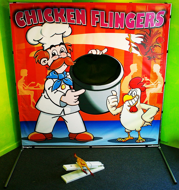 Chicken Flingers Carnival Game in Austin Texas from Austin Bounce House Rentals