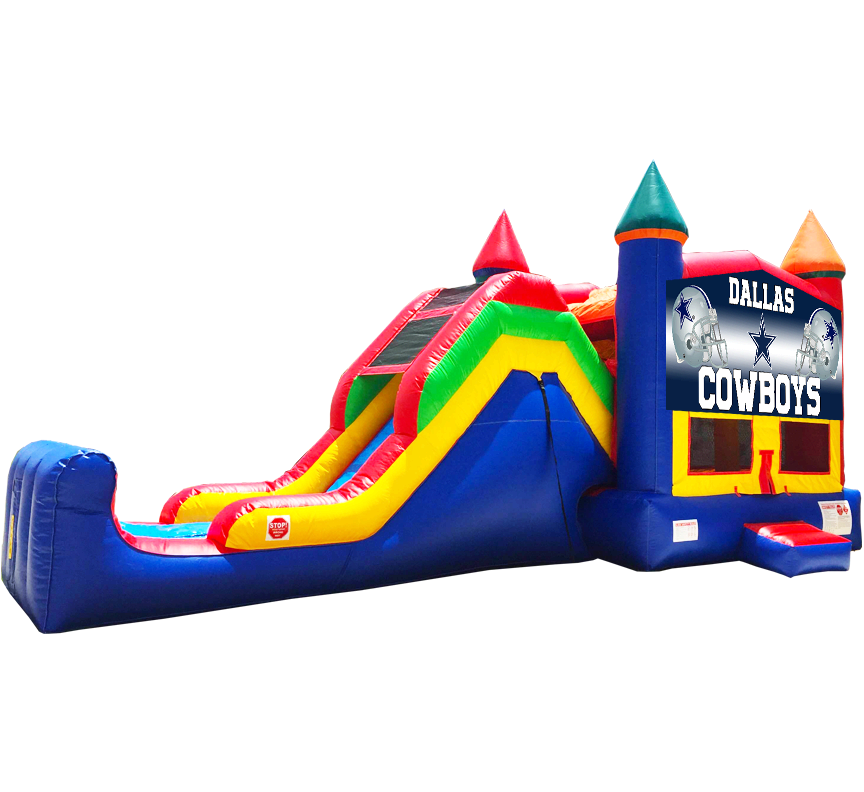 Dallas Cowboys Super Combo 5-in-1 inflatable rental in Austin Texas