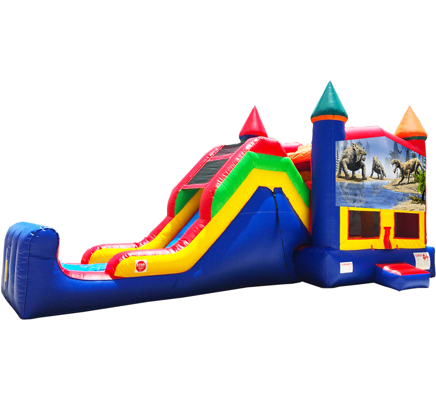 Dinosaurs Super Combo 5-in-1 Rentals in Austin Texas from Austin Bounce House Rentals