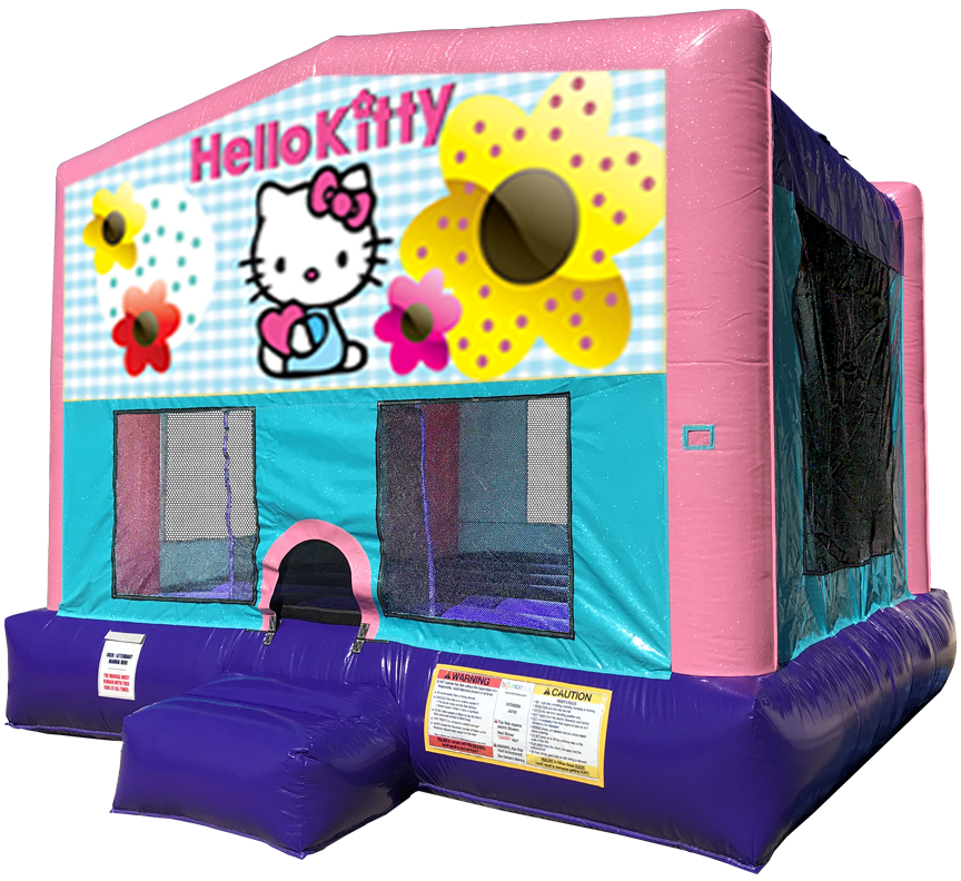 Hello Kitty Sparkly Pink Bounce House Rentals in Austin Texas from Austin Bounce House Rentals