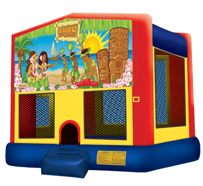 Luau Bounce House rentals in Austin Texas from Austin Bounce House Rentals