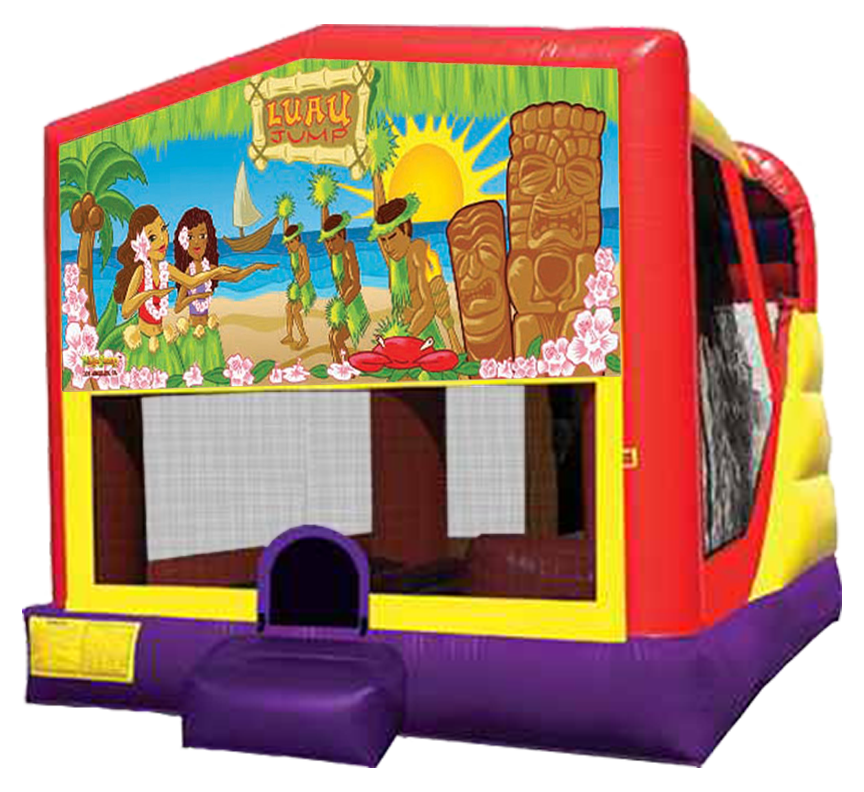 Luau Beach Party 4-in-1 Combo in Austin Texas from Austin Bounce House Rentals 512-765-6071