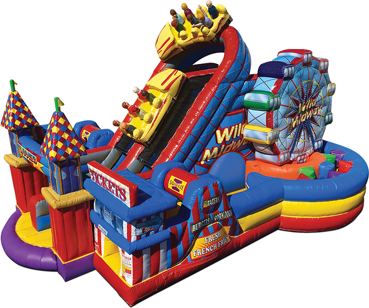 Midway Amusement Park Obstacle Course rental in Austin Texas from Austin Bounce House Rentals
