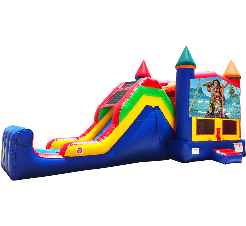 Moana Super Combo 5-in-1 inflatable rental in Austin Texas
