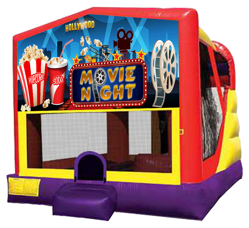 Movie Night Extra Large Bounce Slide Combo - Austin Bounce House Rentals