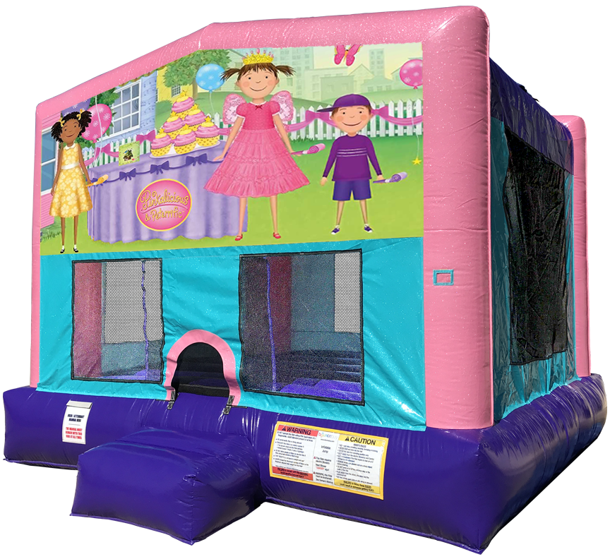 Pinkalicous Sparkly Pink Bounce House rentals in Austin Texas from Austin Bounce House Rentals