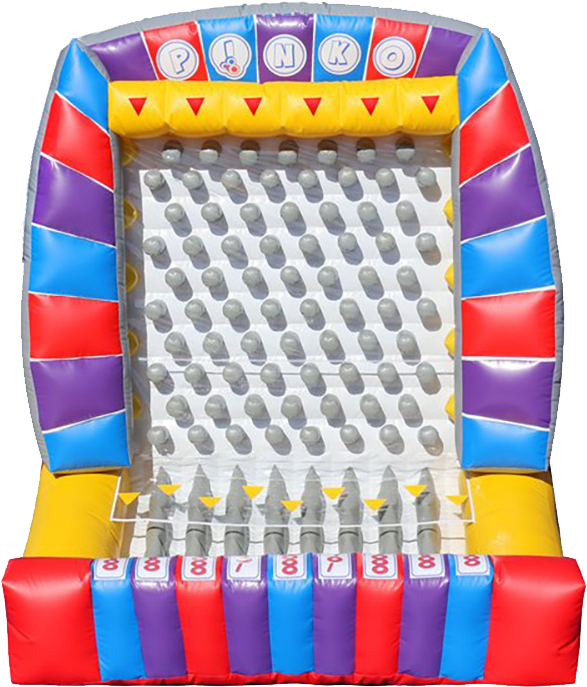 Inflatable Plinko Game rental for parties in Austin Texas from Austin Bounce House Rentals