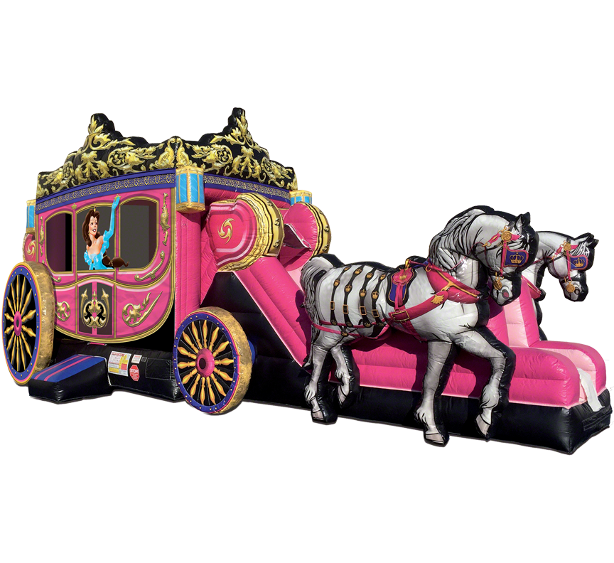 Princess Carriage Fairytale Combo rental in Austin TX from Austin Bounce House Rentals